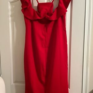 Ladies XL Oh Concept Collection Red dress with drop short sleeves.  Very fitted